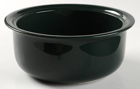 Solid Color Hunter Green 2 Qt Round Covered Casserole No Lid