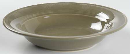 Solid Color Khaki Rim Soup Bowl