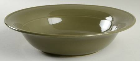 Solid Color Khaki 9" Round Vegetable Bowl