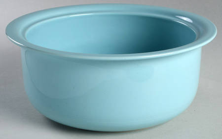 Solid Color Light Aqua 2 Qt Round Covered Casserole No Lid
