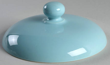 Solid Color Light Aqua Lid for 2 Qt Round Covered Casserole