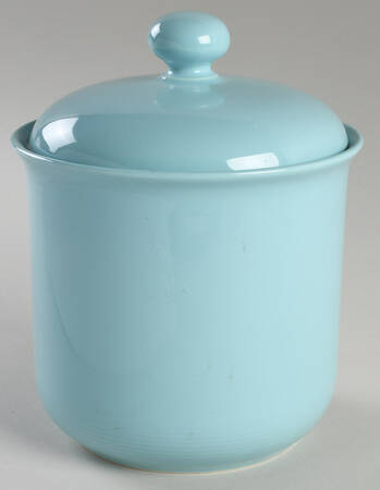 Solid Color Light Aqua Medium Canister & Lid