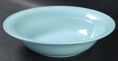 Solid Color Light Aqua 9" Round Vegetable Bowl