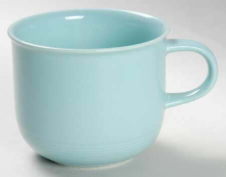 Solid Color Light Aqua Flat Cup