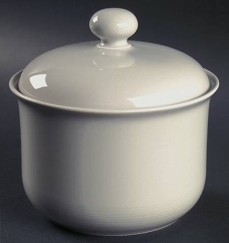 Solid Color Light Grey Small Canister & Lid
