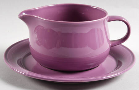 Solid Color Lilac Gravy Boat & Underplate