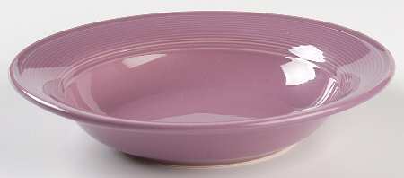 Solid Color Lilac Rim Soup Bowl