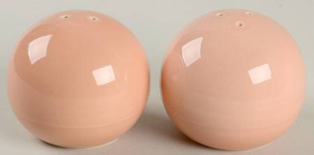 Solid Color Light Peach Salt & Pepper Set