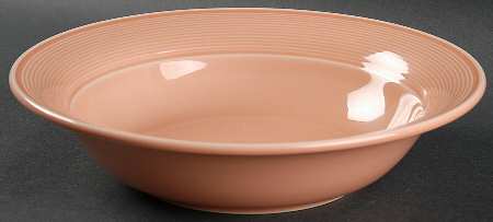 Solid Color Light Peach 9" Round Vegetable Bowl