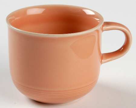 Solid Color Light Peach Flat Cup