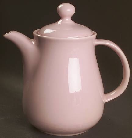 Solid Color Light Rose Coffee Pot & Lid