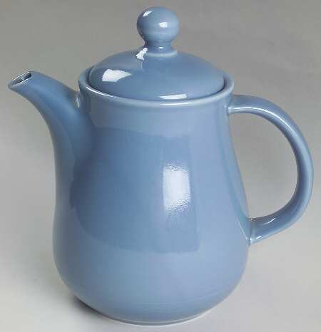 Solid Color Light Blue Coffee Pot & Lid