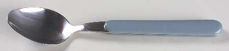 Solid Color Light Blue Place/Oval Soup Spoon