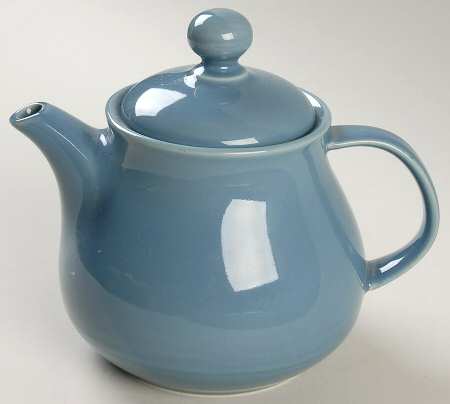 Solid Color Light Blue Teapot & Lid