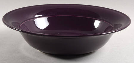 Solid Color Plum 11" Large Salad Serving Bowl