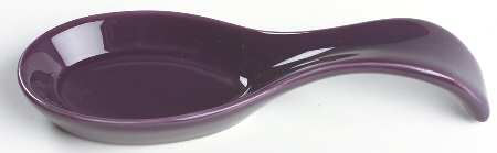 Solid Color Plum Spoon Rest/Holder (Holds 1 Spoon)