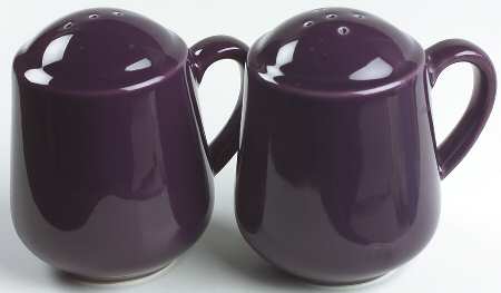 Solid Color Plum Stove Top Salt & Pepper Set