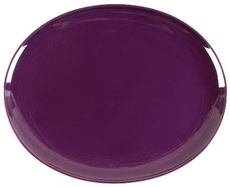 Solid Color Plum 14" Oval Serving Platter