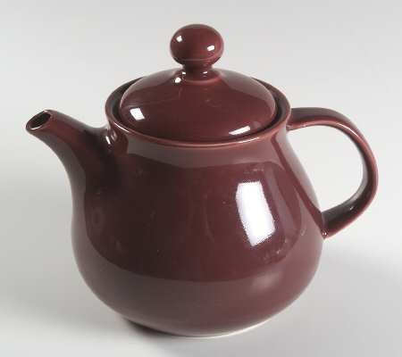 Solid Color Raspberry Teapot & Lid