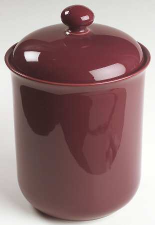 Solid Color Raspberry Large Canister & Lid
