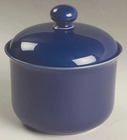 Solid Color Sapphire Small Canister & Lid