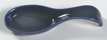 Solid Color Sapphire Spoon Rest/Holder (Holds 1 Spoon)