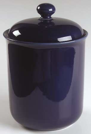 Solid Color Sapphire Large Canister & Lid