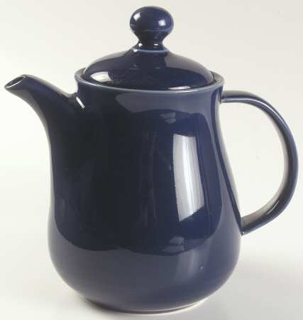 Solid Color Sapphire Coffee Pot & Lid