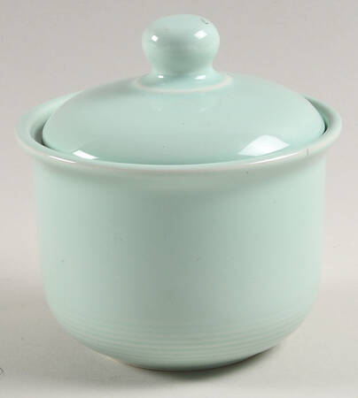 Solid Color Seafoam Green Sugar Bowl & Lid