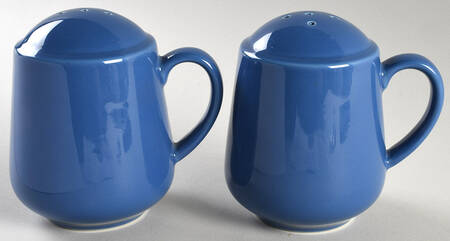 Solid Color Sky Blue Stove Top Salt & Pepper Set