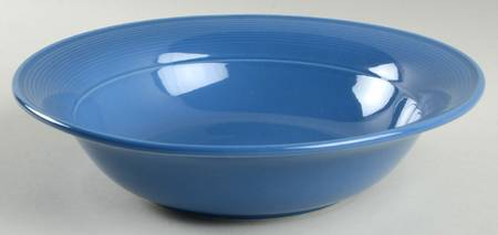 Solid Color Sky Blue 9" Round Vegetable Bowl