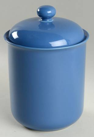 Solid Color Sky Blue Large Canister & Lid