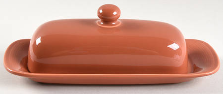 Solid Color Terra Cotta 1/4 Lb Covered Butter