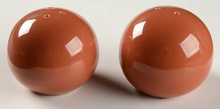 Solid Color Terra Cotta Salt & Pepper Set
