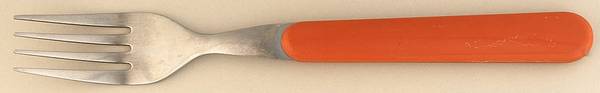 Solid Color Terra Cotta Dinner Fork (7 1/2" or Larger)
