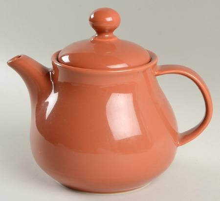 Solid Color Terra Cotta Teapot & Lid