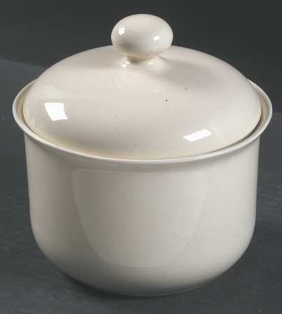 Solid Color Vanilla Small Canister & Lid