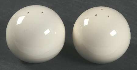 Solid Color Vanilla Salt & Pepper Set