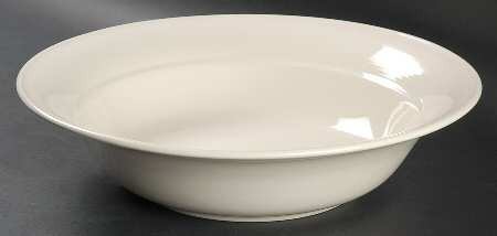 Solid Color Vanilla 11" Large Salad Serving Bowl
