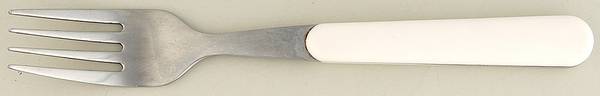 Solid Color Vanilla Individual Salad Fork