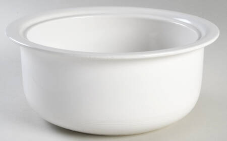 Solid Color White 2 Qt Round Covered Casserole No Lid