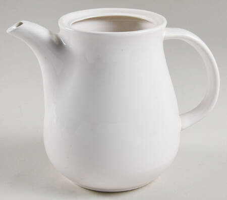 Solid Color White Coffee Pot No Lid