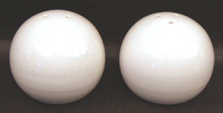 Solid Color White Salt & Pepper Set