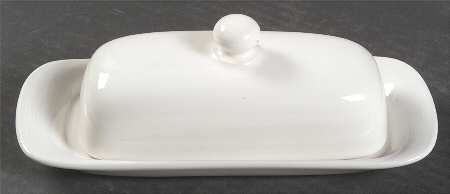 Solid Color White 1/4 Lb Covered Butter