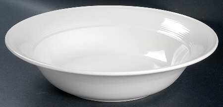 Solid Color White 11" Large Salad Serving Bowl