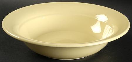 Solid Color Yellow 9" Round Vegetable Bowl