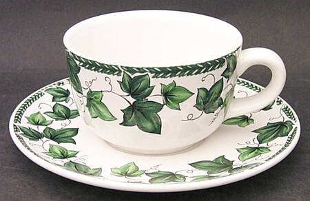 Vista Verde Flat Cup & Saucer Set