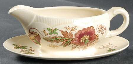 7380 Gravy Boat with Attached Underplate