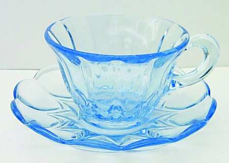 Janice Blue Cup & Saucer Set