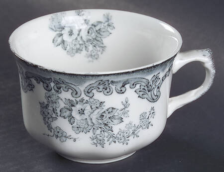 Harwood Blue Gray Flat Cup